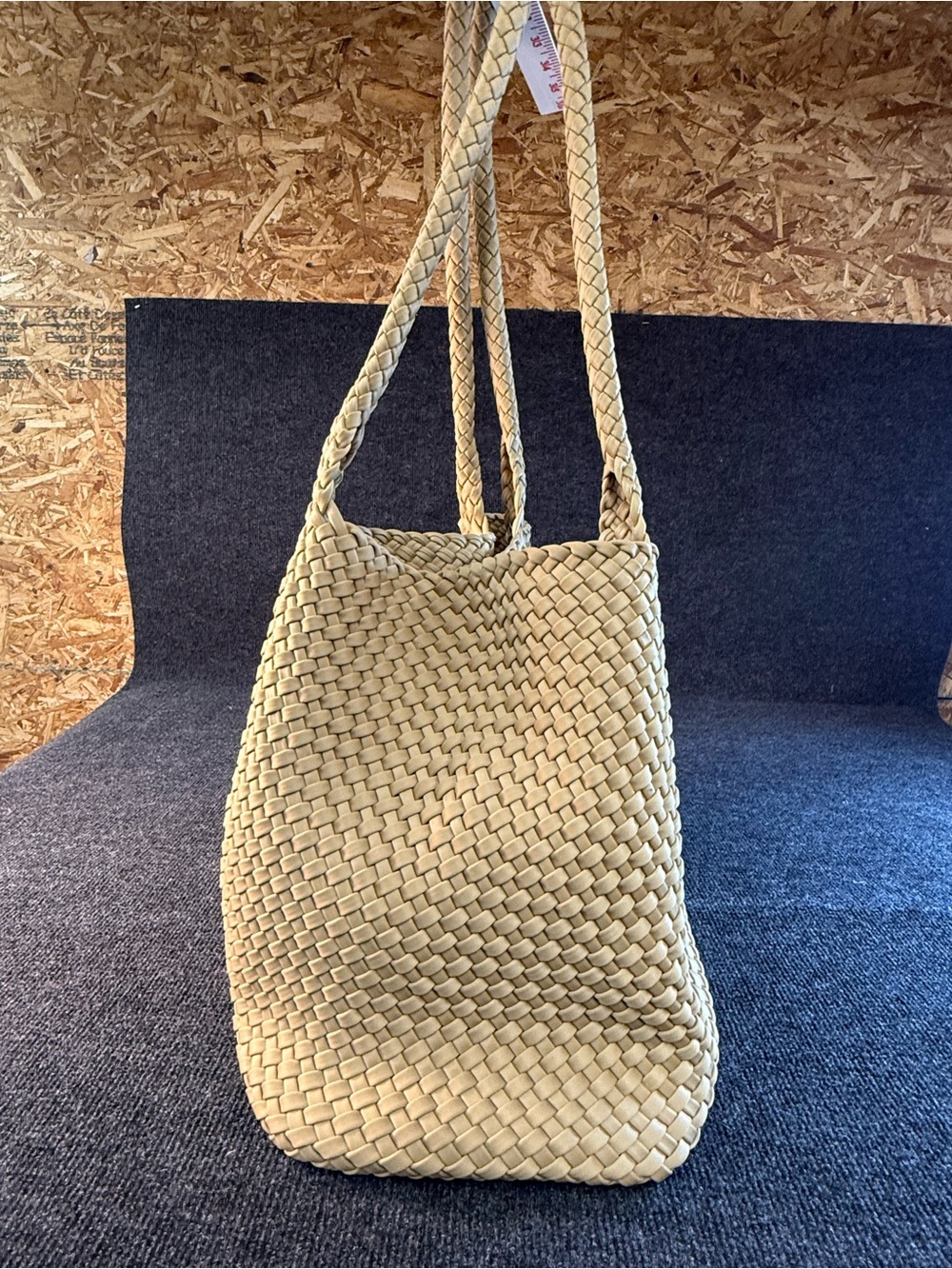 Woven Tote Bag in Natural Beige - Shoulder Tote by Calia - Picture 7 of 12